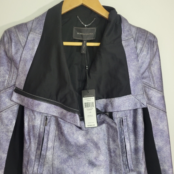 BCBGMAXAZRIA Women's Purple Jacket Size Small New - Picture 2 of 14